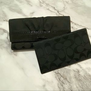🛍 3/$45Coach Monogram Wallet w. Chequebook Holder